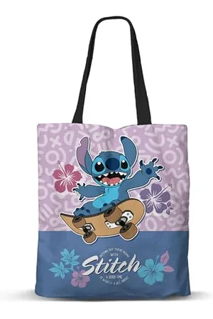 Disney Lilo and Stitch Skate-Fan torba na zakupy, liliowa, 33 x 40 cm, , Jeden rozmiar, Torba na zakupy FAN