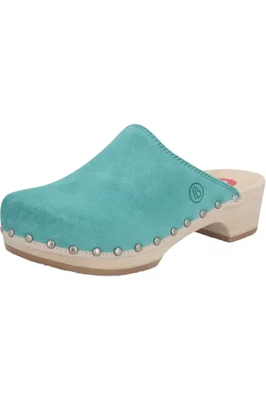 Berkemann Damskie buty drewniane Metro-Toeffler, akwamaryn, 42 EU, , 42 EU