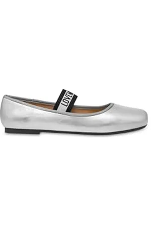 Moschino POLJA11071G0MIF090238 baleriny damskie, srebrne, 38 EU, , 38 EU