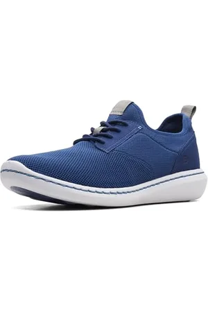 Clarks Męskie buty sportowe Step Urban Low Sneaker, granatowe tkaniny, 41,5 EU