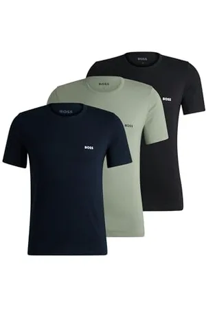 HUGO BOSS T-shirt męski z dekoltem w kształcie litery R, 3 sztuki, , XL