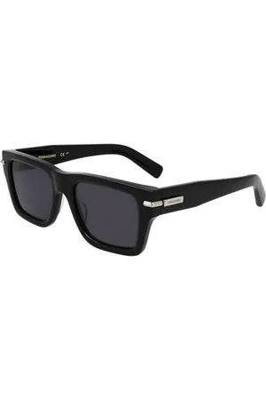 Salvatore Ferragamo Unisex SF2033S okulary przeciwsłoneczne, czarne, 53, , 53