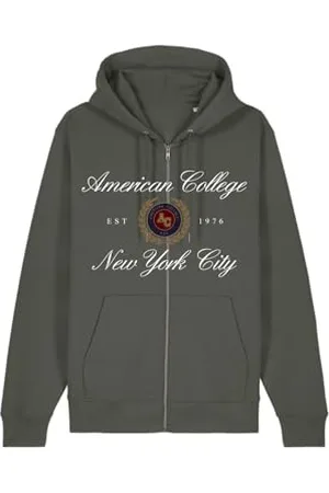 American College Bluza z zamkiem błyskawicznym Khaki 10 lat umowa, , 10 lat