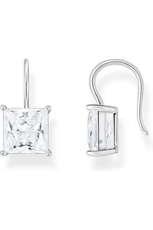 Thomas Sabo Kolczyki wiszące z zawieszką z kamienia srebro 925 z recyklingu H2289-051-14, jeden rozmiar, Srebro szterlingowe Srebro, Cyrkonia