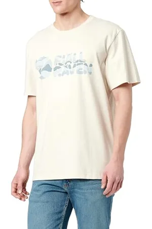 Fjällräven FJALLRAVEN 12600268-113 wielokolorowy T-shirt z logo M męski T-shirt biały rozmiar XL, , XL