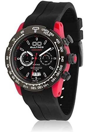 Bultaco Męski chronograf kwarcowy zegarek z kauczukowym paskiem H1PR43C-CB1_Negro, , Einheitsgröße, paski