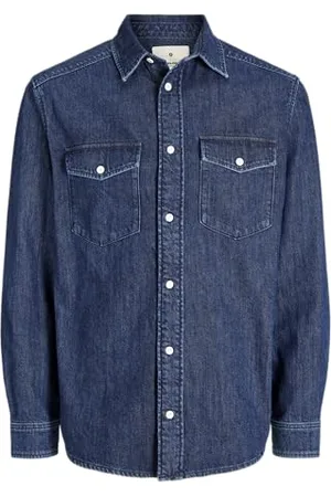 JACK & JONES Jprblubruce Denim L/S Shirt, , XXL