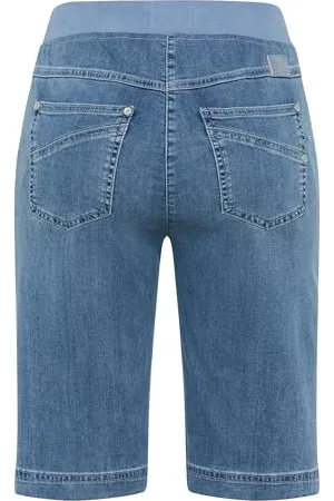 Brax By Brax Pamina Bermudy Light Denim Bermudy, , 27W / 32L
