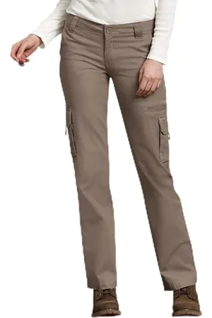 Dickies Damskie spodnie cargo o luźnym kroju z prostymi nogawkami, Płukany , 34