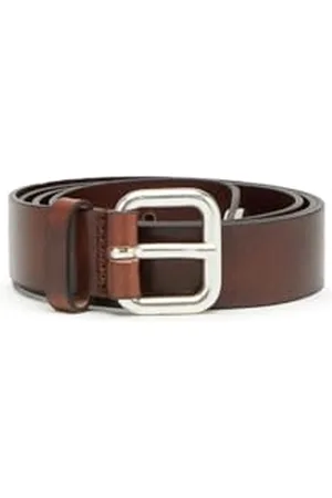 Diesel Oval D Logo B-Inlay Belt Pasek, Coffee Bean, 85 Unisex Dorosły