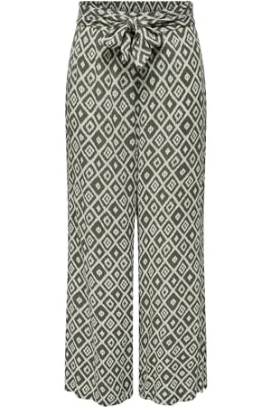 ONLY Onlpakja Life AOP Belt Pants WVN, , XS