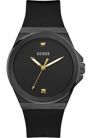 Guess BR BLK CS W/BR BLK TR/SUN BLK DMND DL/BLK SMTH SILIKONOWY STRP