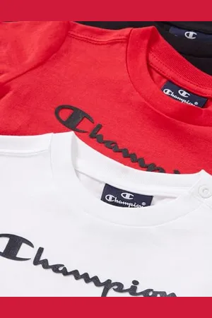 Champion Niemowlęta chłopcy Legacy American Classics S/S Pack Logo T-Shirt (3 sztuki, , 12 miesi?cy