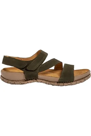 El Naturalista N5860 TABERNAS, płaskie sandały unisex dla dorosłych, kaki, szerokość 41 EU, , 41 EU Ancho