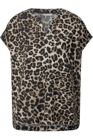 Street one LTD QR bluza z kapturem w splitneckAOP Black 36, , 36