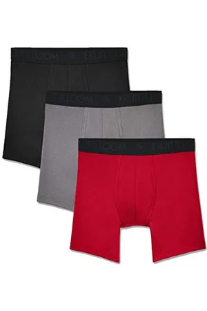 Fruit Of The Loom Męska bielizna oddychająca w stylu retro (3 sztuki), , S