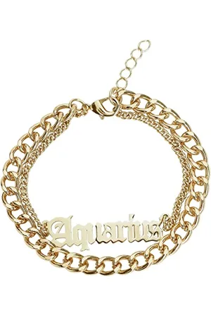 Urban classics Łańcuszek na stopę unisex Zodiac Golden Anklet, kolor , rozmiar S/M