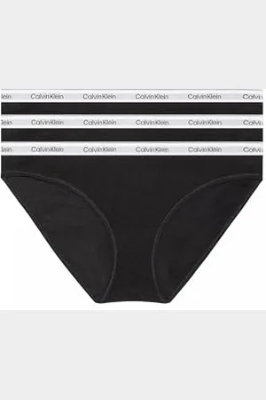 Calvin Klein Damskie majtki w kształcie bikini, elastyczna bawełna, opakowanie 3 szt, , S