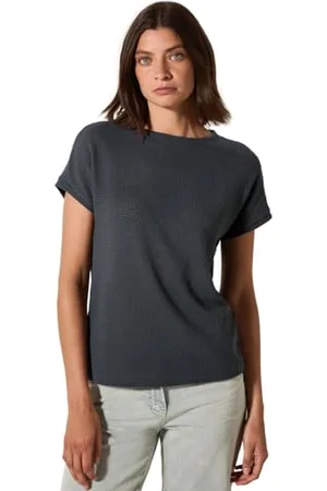 CECIL TOS Ajour Knit T-Shirt Volcanic Grey M, , M
