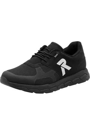 Rieker Męskie 09100 Sneakersy Low, czarne, 46 EU, , 46 EU