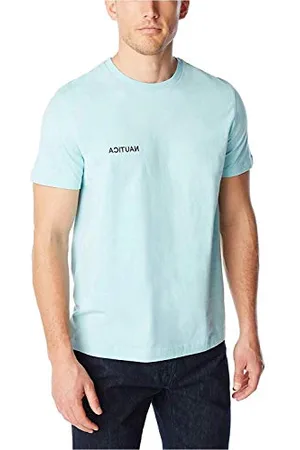 Nautica Męska koszulka z krótkim rękawem Solid Crew Neck, , L