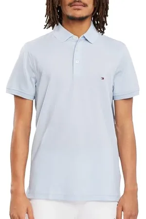 Tommy Hilfiger 1985 Slim Polo Koszulka Mężczyźni, Niebieski bryzowy, M