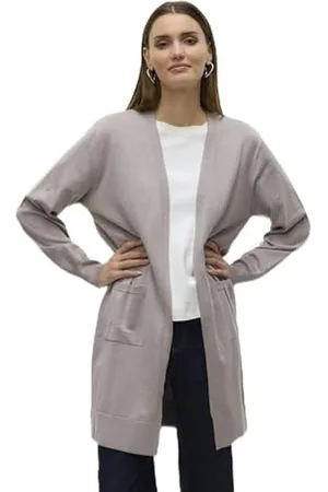 VERO MODA Damski kardigan Vmsilje Ls Open Ga Noos, , L