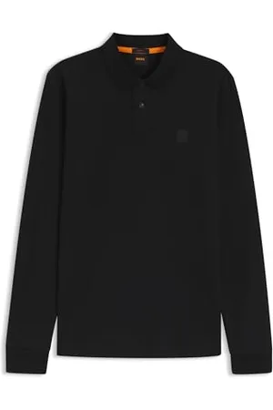 HUGO BOSS Męska koszulka polo Passerby Slim-Fit ze stretchu i bawełny z naszywką z logo, , XS
