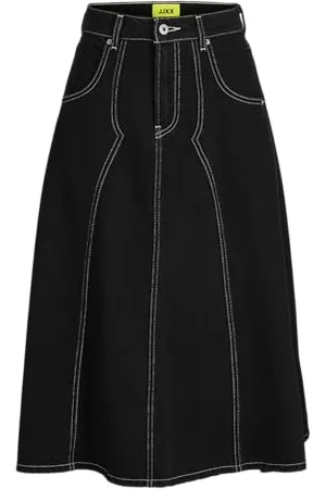 JACK & JONES Jxalexa Long Mw Denim Skirt DNM, , XL