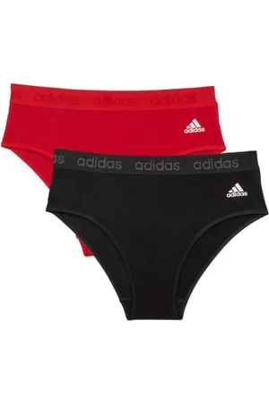 adidas Damska bielizna Comfort Flex Scoop bawełniana w stylu bikini (2 sztuki), , L