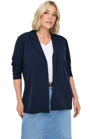 ONLY Damska marynarka duży duży rozmiar | kardigan biznesowy | Plus Size Basic Carsania, , 42-44