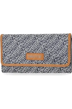 Nautica The Perfect Carry-All Money Manager Oraganizer z portfelem blokującym RFID, żakard indygo