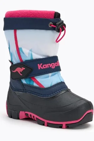 KangaROOS Kanga-Bean IV Snow Boot, dk Navy/Daisy Pink, 10 UK dziecko, , 10 UK Child