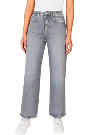 Pepe Jeans Dżinsy damskie proste UHW, szare (denim - UN0), 30W/30L, , 30W / 30L