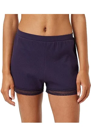 Sloggi Go Ribbed Short podkoszulek piżamowy, niebieski , L