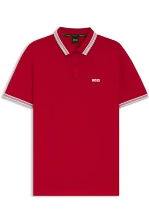 HUGO BOSS BOSS Męska koszulka polo Paddy, Nowy - średni czerwony 610, L
