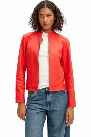 Desigual Damski płaszcz Chaq_Toronto Woman Woven PU Coat, , M