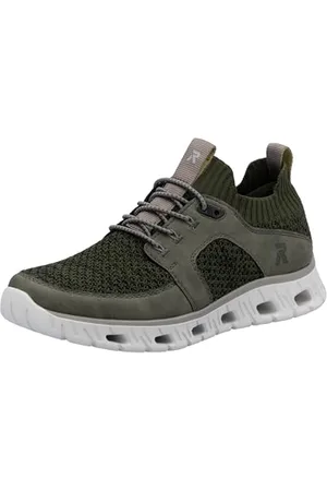 Rieker Męskie 04351 sneakersy niskie, zielone, 42 EU, , 42 EU