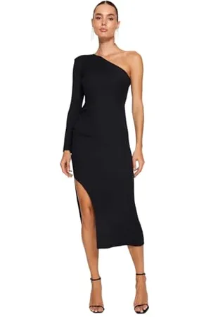 Trendyol Sukienka damska TPRAW24EL00106, czarna, 12, , 38