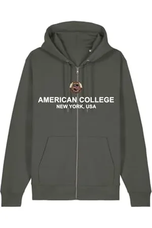 American College Bluza z zamkiem błyskawicznym Khaki 10 lat umowa, , 10 lat