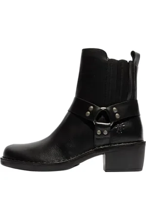 Fly London Damskie buty MEBI123FLY do kostki, czarne, 7 UK, , 40 EU