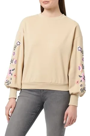ONLY ONLBROOKE L/S O-Neck Flower SWT, , XS