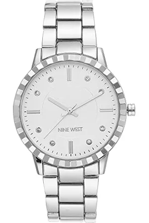 Nine West Damski zegarek na bransolecie z kryształkami