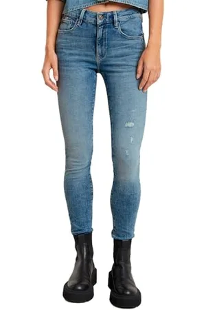G-Star RAW 3301 Obcisłe dżinsy jeansowe, niebieskie Sun Faded Blue Donau D05175-d441-g347, 25W x 30L damskie, , 25W / 30L