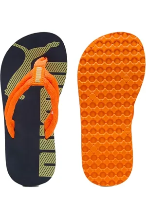 PUMA Epic FLIP V2 PS Flop, granatowo-pistacjowy zielono-pomarańczowy GLO, 10 UK dziecko, , 28 EU