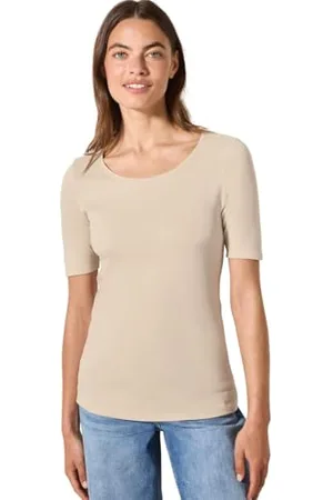 CECIL Damski Basic T-shirt w jednolitym kolorze, , XL