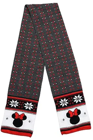 Disney Szalik dla dorosłych Myszka Miki Minnie Skellington Nadruk Dzianina Zima Unisex, , Rozmiar uniwersalny
