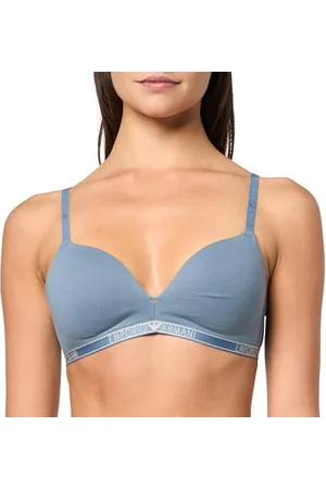 Emporio Armani Essential Studs Logo Padded Triangle Biustonosz, , L