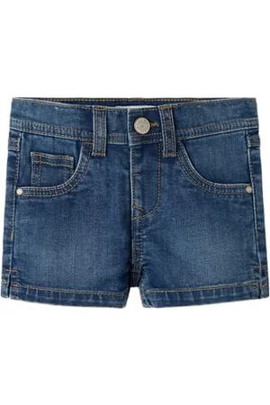 NAME IT Dziewczęce spodenki Nmfsalli Slim DNM 3398-Ic Tb, , 98