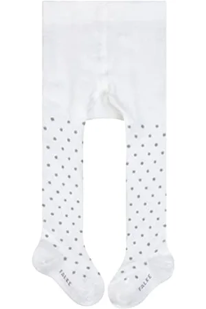 Falke Rajstopy Little Dot bawełna niemowlęce szare niebieskie wiele innych kolorów rajstopy niemowlęce cienkie z wzorem kolorowe z kropkami 1 sztuka, , 74/80 cm